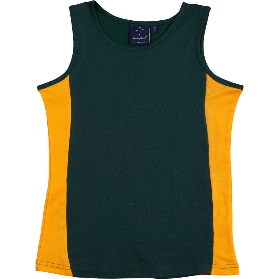 ladies truedry contrast singlet