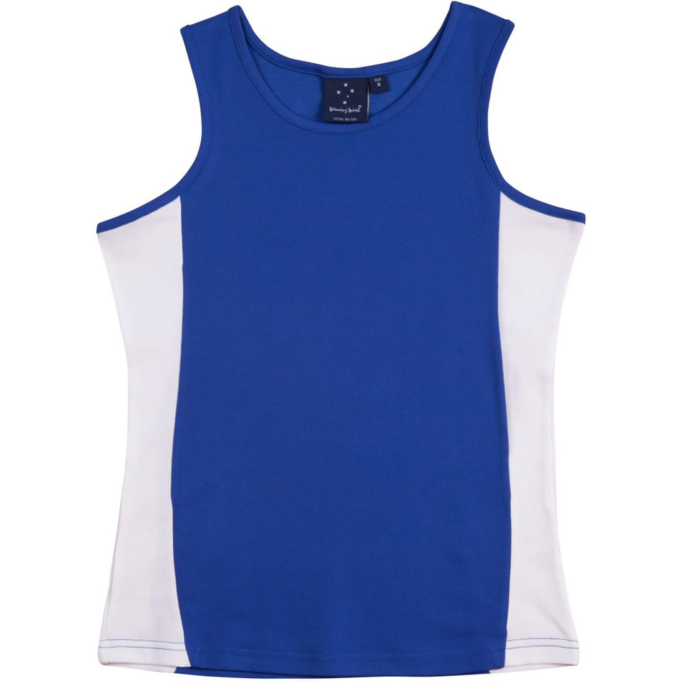 ladies truedry contrast singlet
