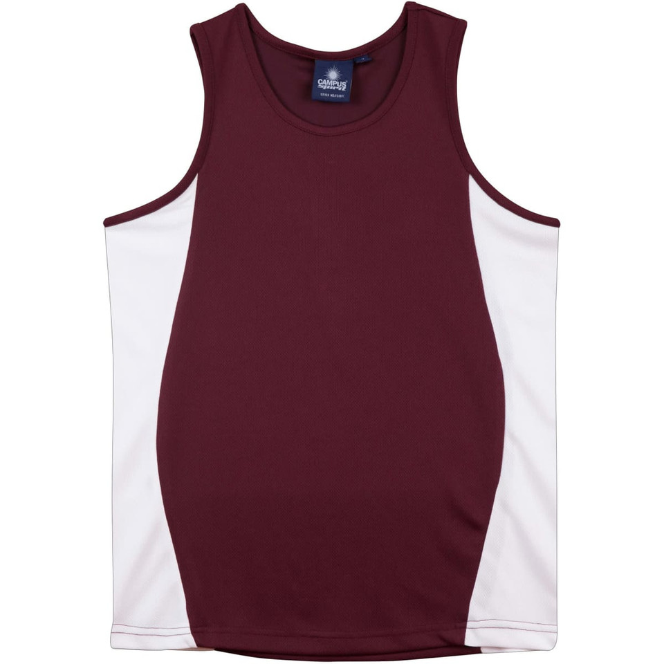 Kid's truedry contrast mesh singlet