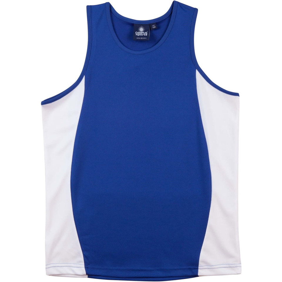 Kid's truedry contrast mesh singlet