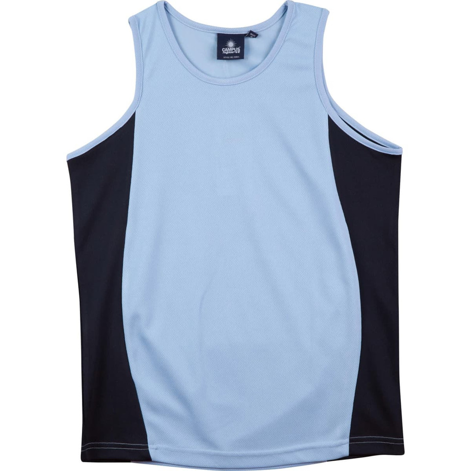 Kid's truedry contrast mesh singlet