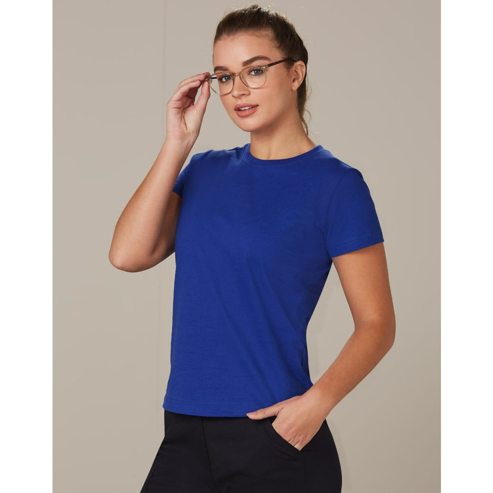 Ladies' Cotton Semi Fitted Tee