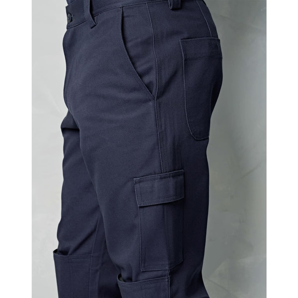 Men's Cotton Drill Pre-shrunk Cargo Pants With Knee Pads