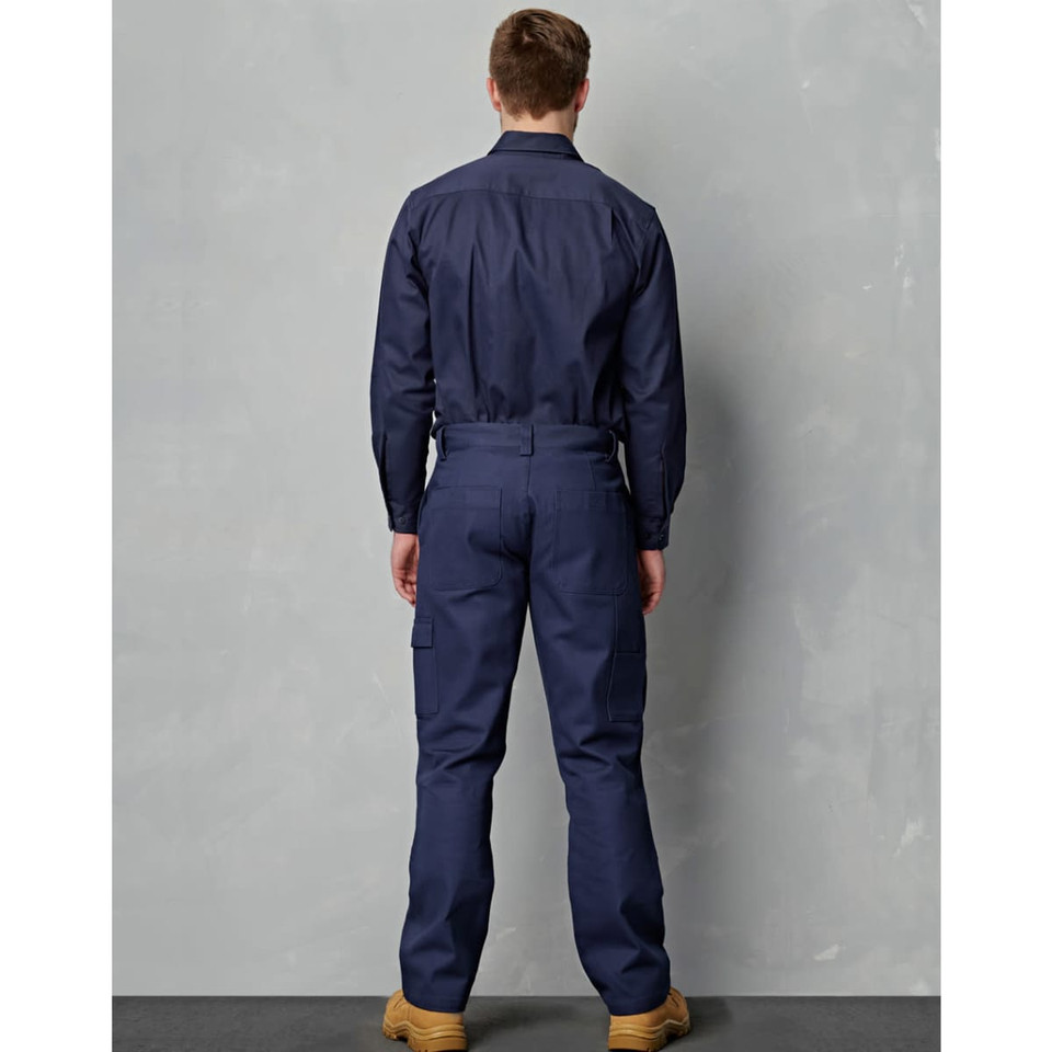 Men's Cotton Drill Pre-shrunk Cargo Pants With Knee Pads