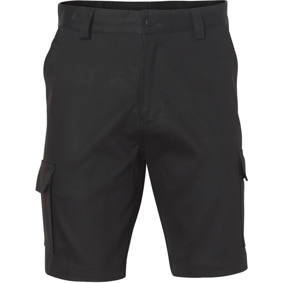 mens hvy cotton pre-shr drill short