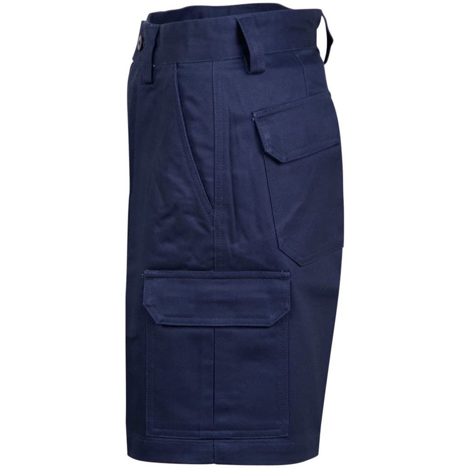mens hvy cotton pre-shr drill short