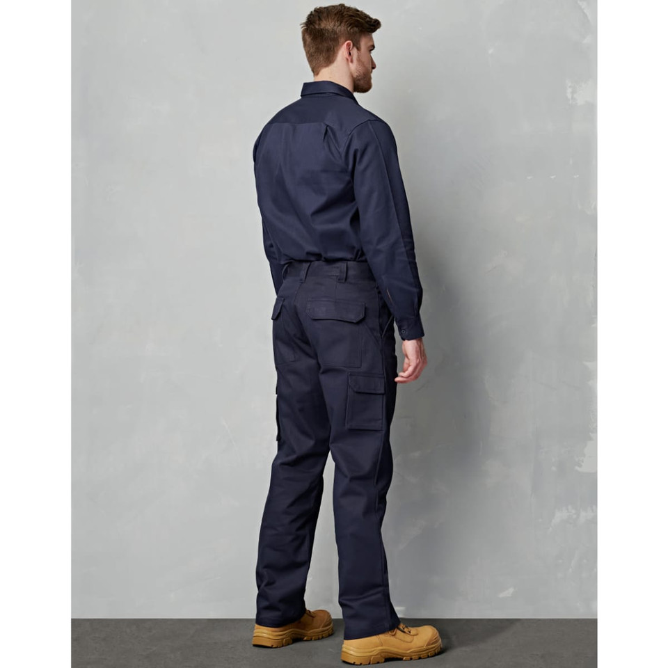 drill pant pockets on leg / stout fit