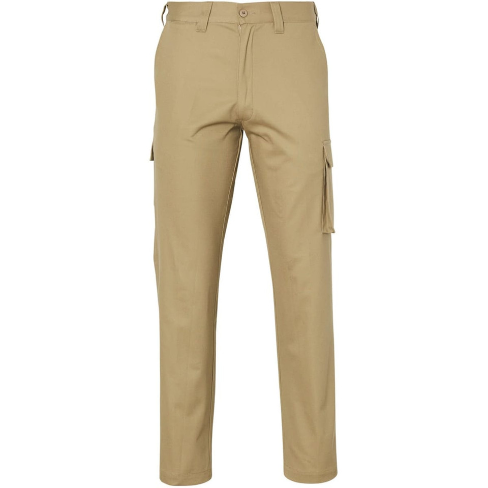 drill pant pockets on leg / stout fit