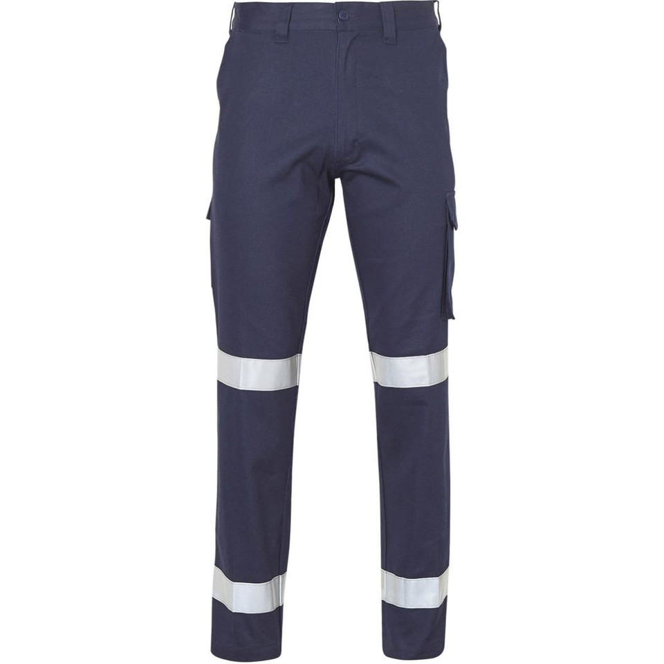 Long fit drill pants with 3M tapes / pocket on leg