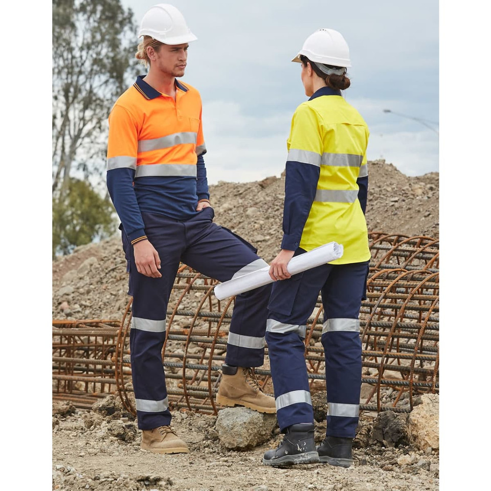 Ladies' Heavy Cotton Pre-Shrunk Drill Pant with 3M Tape