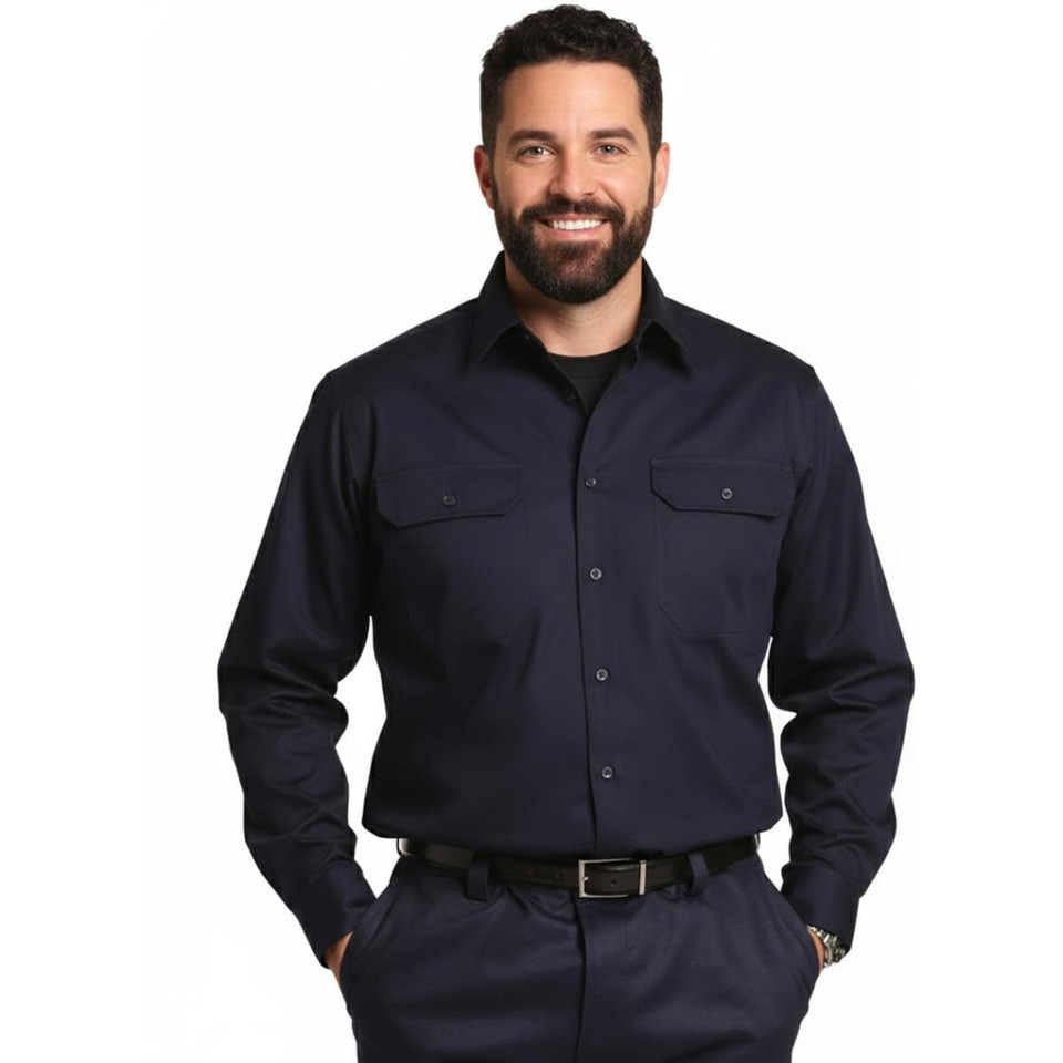 cool-breeze L/S cotton work shirt