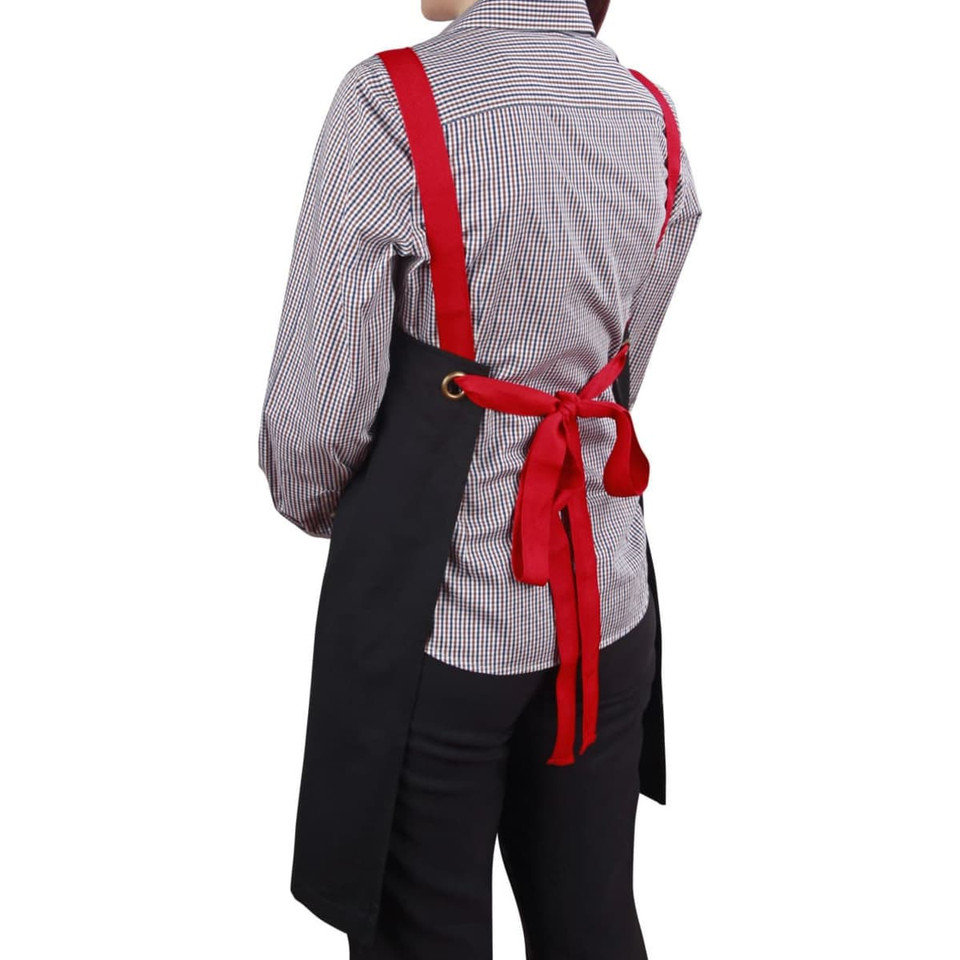 [AP07(M3200)] Canvas Bib Apron