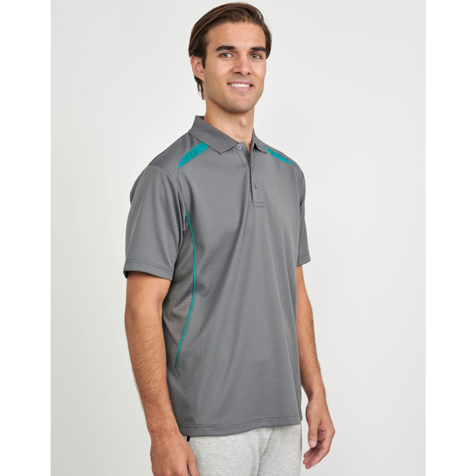 Men's Sustainable Poly/Cotton Contrast S/S Polo
