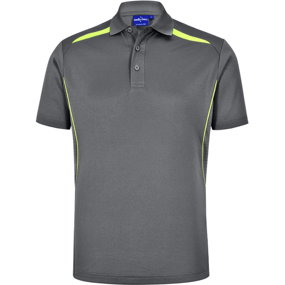 Men's Sustainable Poly/Cotton Contrast S/S Polo
