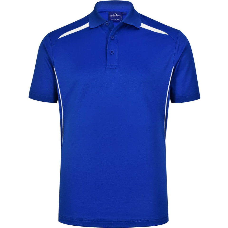 Men's Sustainable Poly/Cotton Contrast S/S Polo
