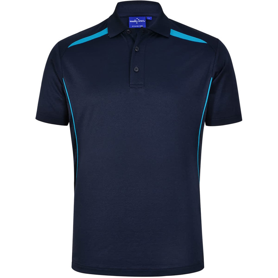 Men's Sustainable Poly/Cotton Contrast S/S Polo