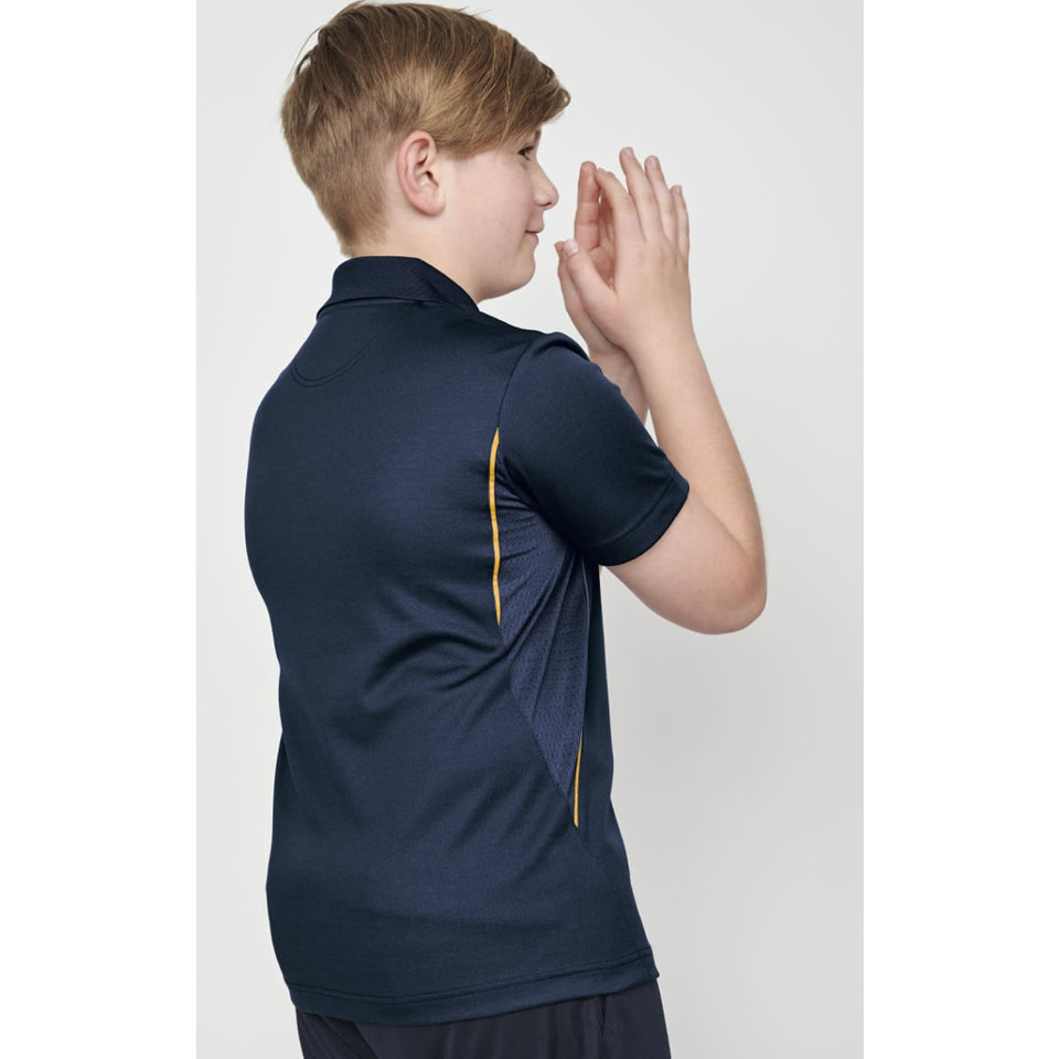 Kids' Sustainable Poly/Cotton Contrast S/S Polo