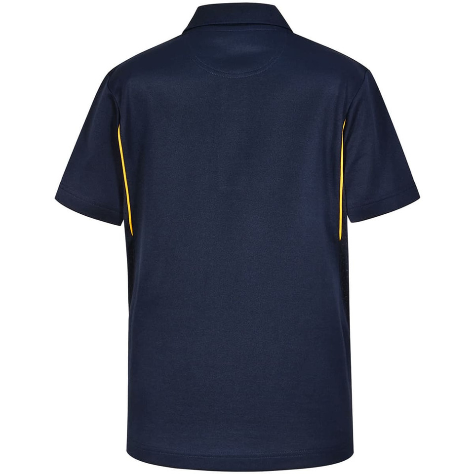 Kids' Sustainable Poly/Cotton Contrast S/S Polo