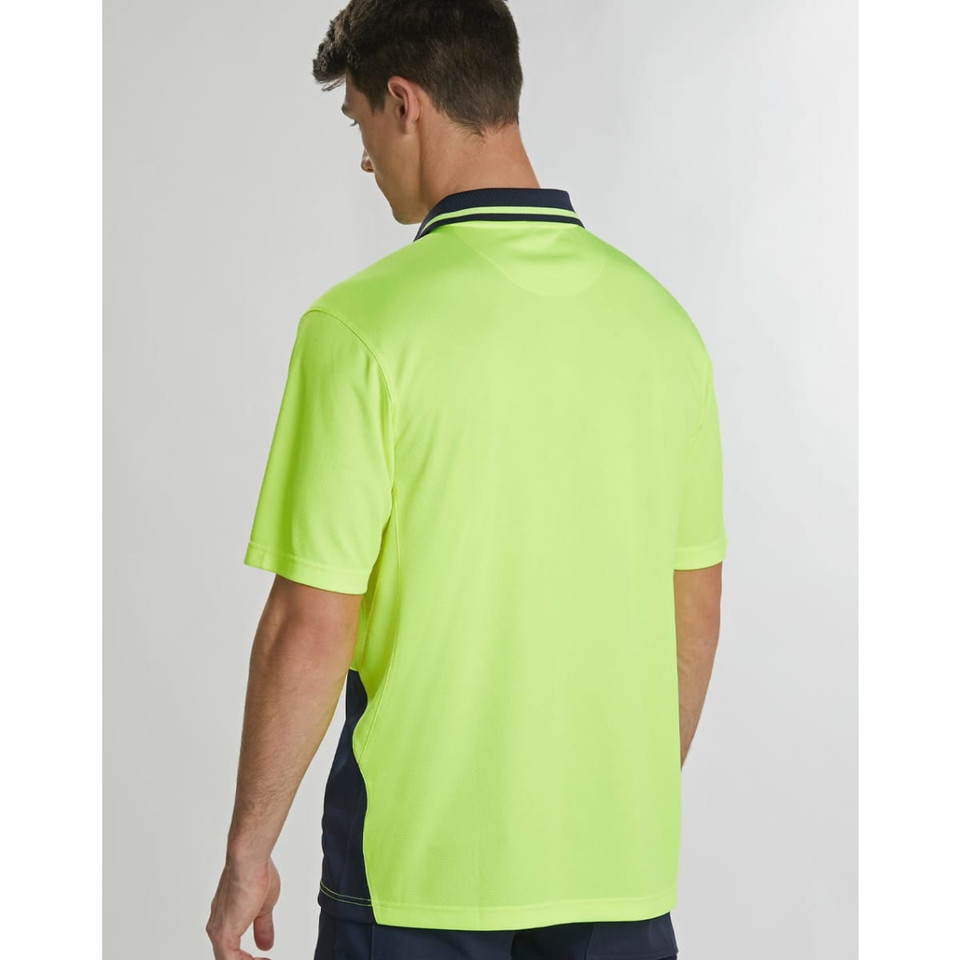 Unisex Hi-Vis Bamboo Charcoal S/S Polo