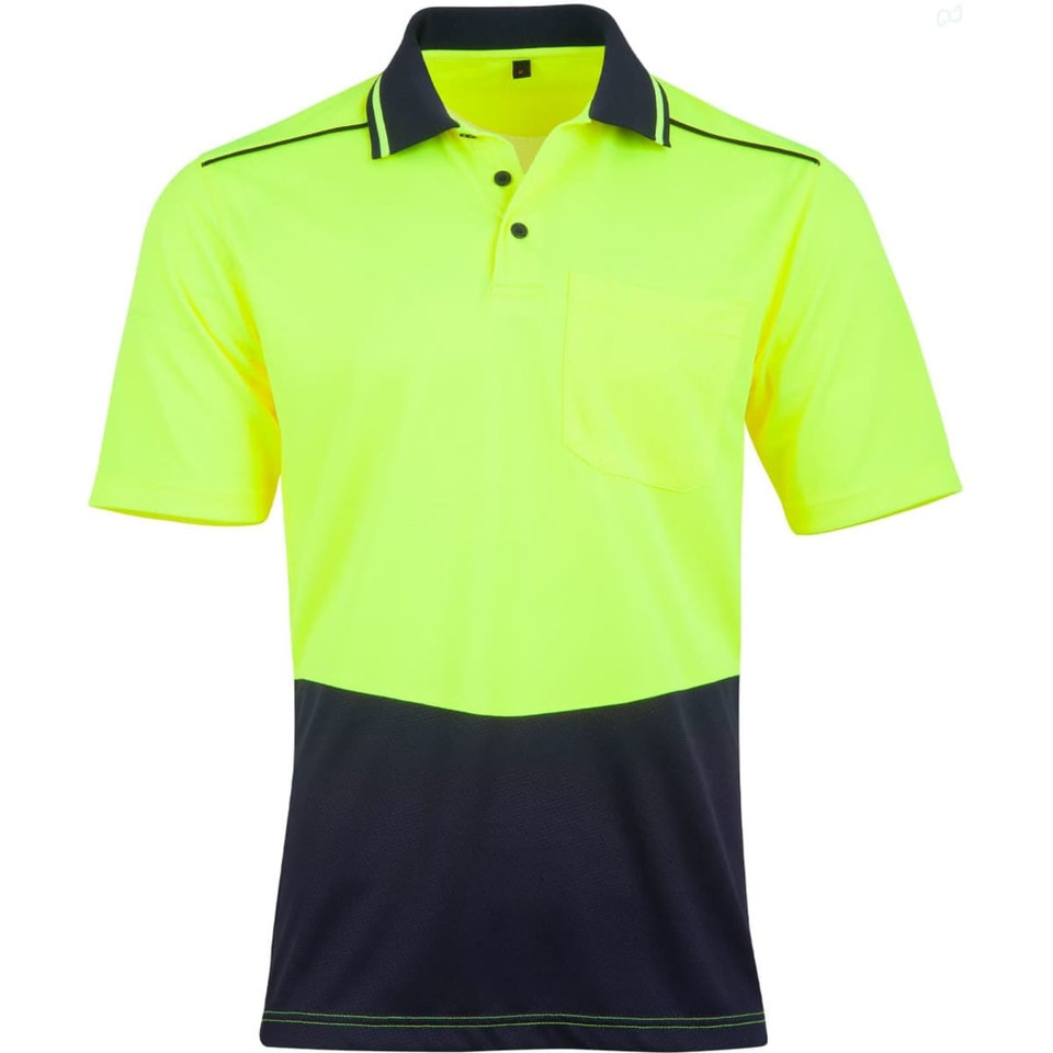 Unisex Hi-Vis Bamboo Charcoal S/S Polo