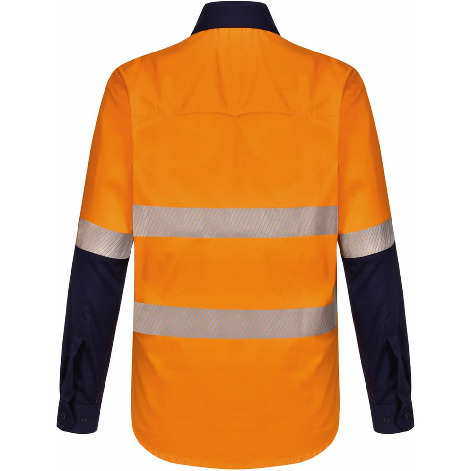 Hi-Vis Cool-Breeze Safety L/S Shirt (Segmented Tape)