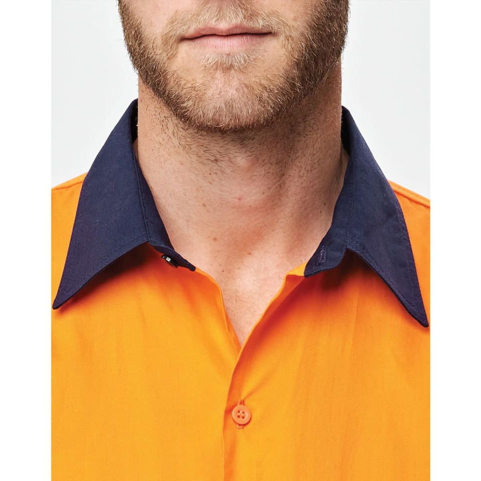 Hi-Vis Cool-Breeze Safety L/S Shirt (Segmented Tape)