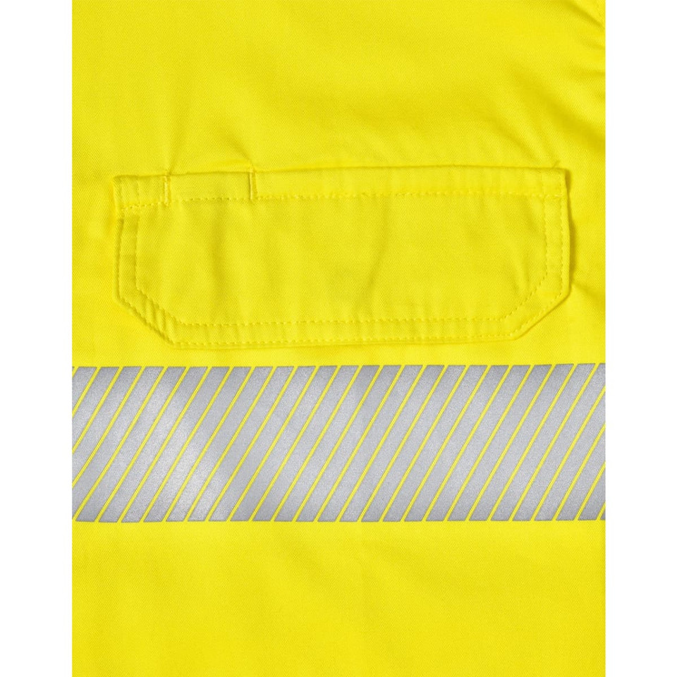 Hi-Vis Cool-Breeze Safety L/S Shirt (Segmented Tape)