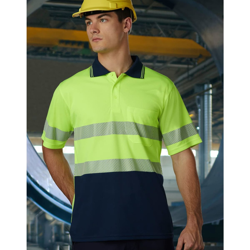 Unisex Cooldry Segmented Safety S/S Polo