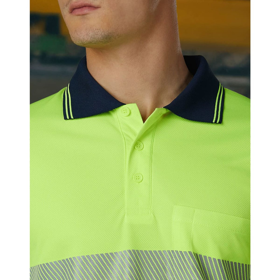 Unisex Cooldry Segmented Safety S/S Polo