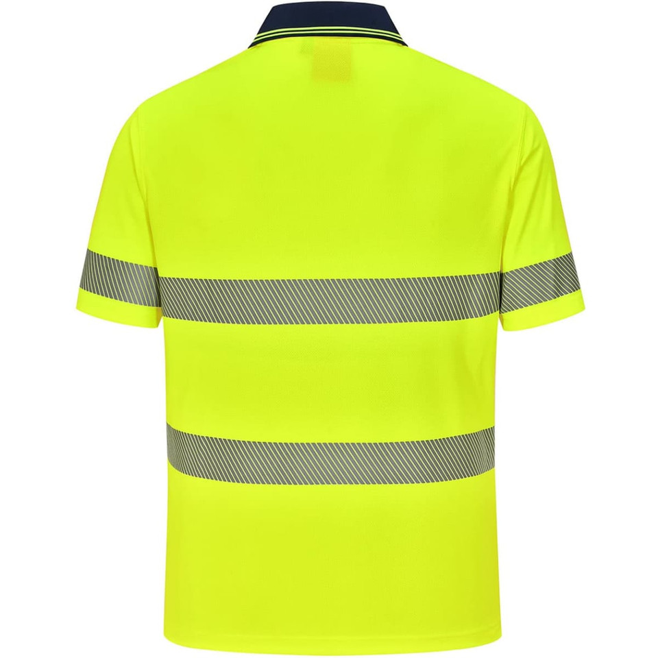 Unisex Cooldry Segmented Safety S/S Polo