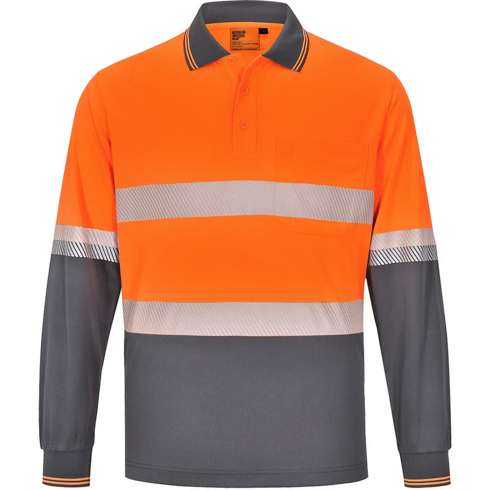 Unisex Cooldry Segmented Safety L/S Polo