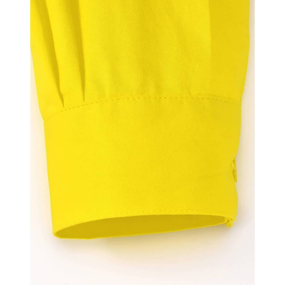 Hi Vis Cool-Breeze Closed Front L/S Shirt (Perforated Tape)