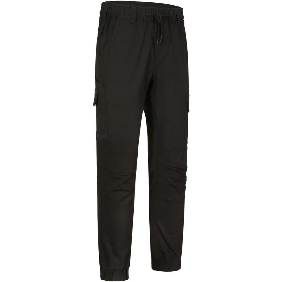 Unisex Cotton Stretch Drill Cuffed Work Pants