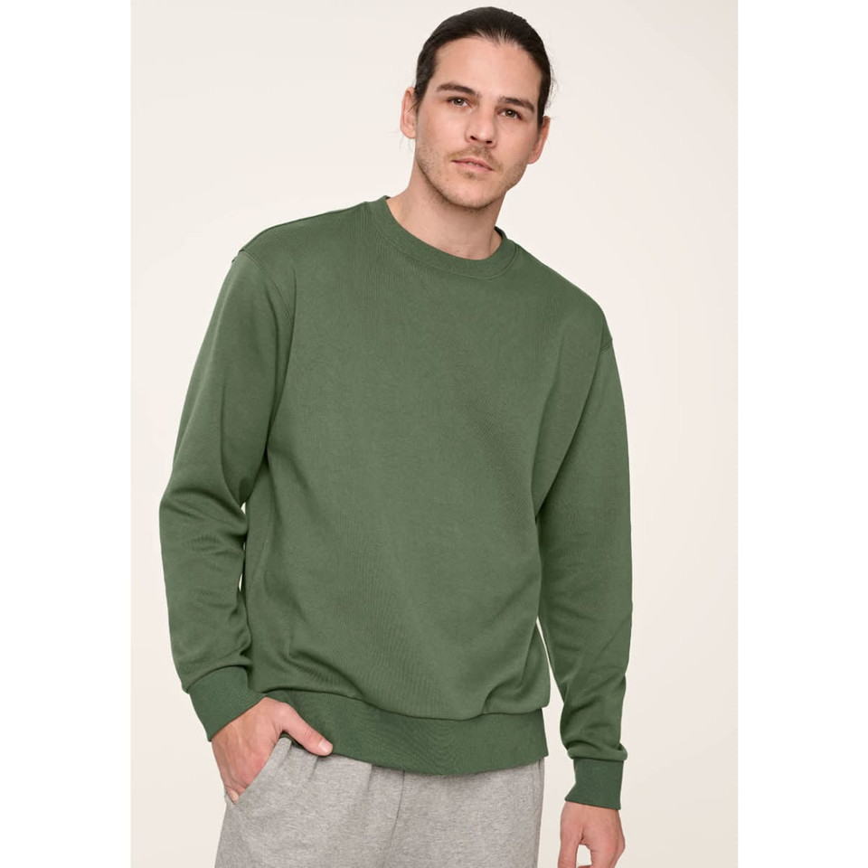 Unisex Airlayered CVC Crew Neck Sweater