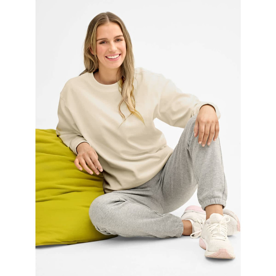 Unisex Airlayered CVC Crew Neck Sweater