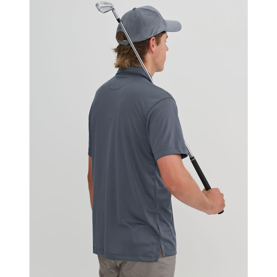 Men's Sustainable Jacquard Knit S/S Polo