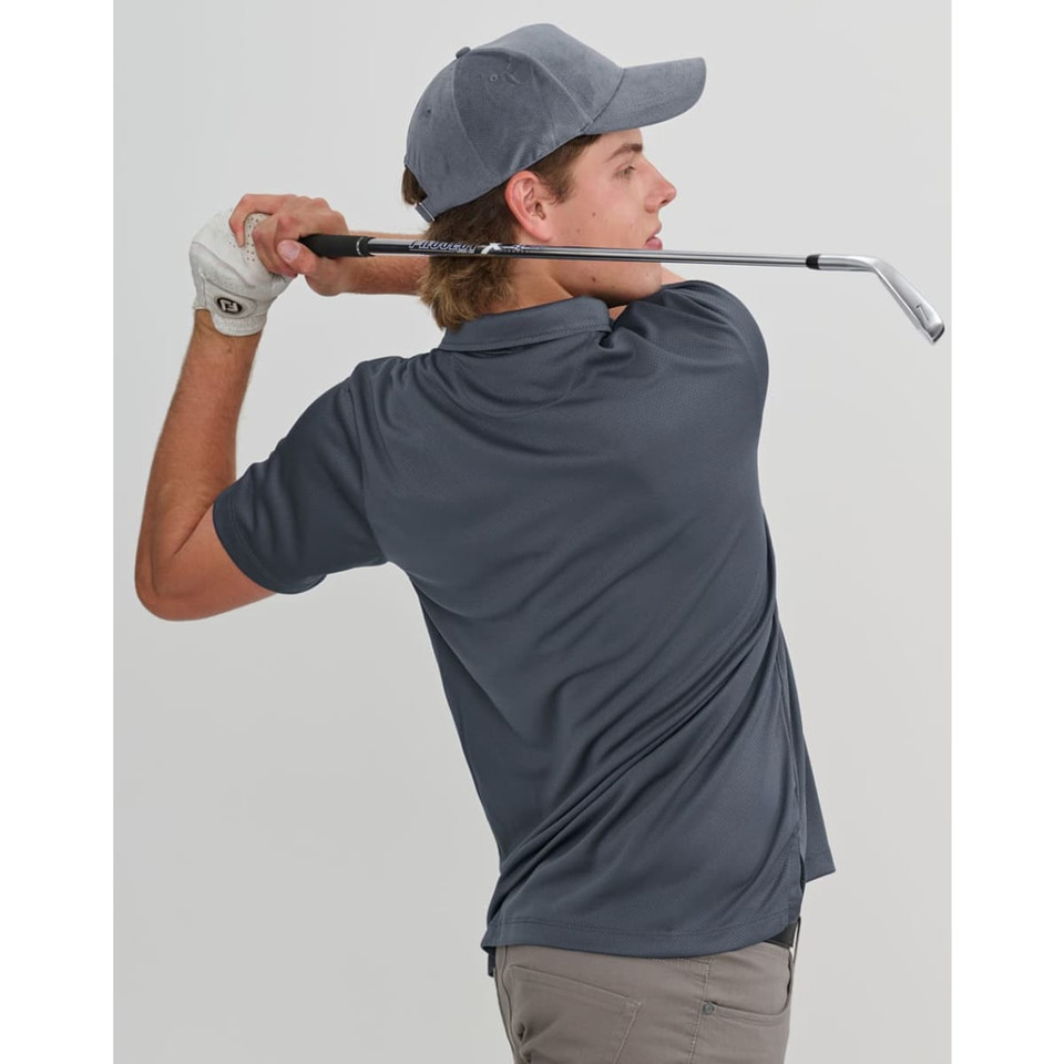 Men's Sustainable Jacquard Knit S/S Polo