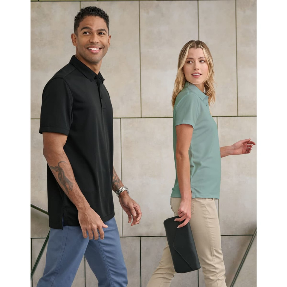 Ladies' Sustainable Jacquard Knit S/S Polo
