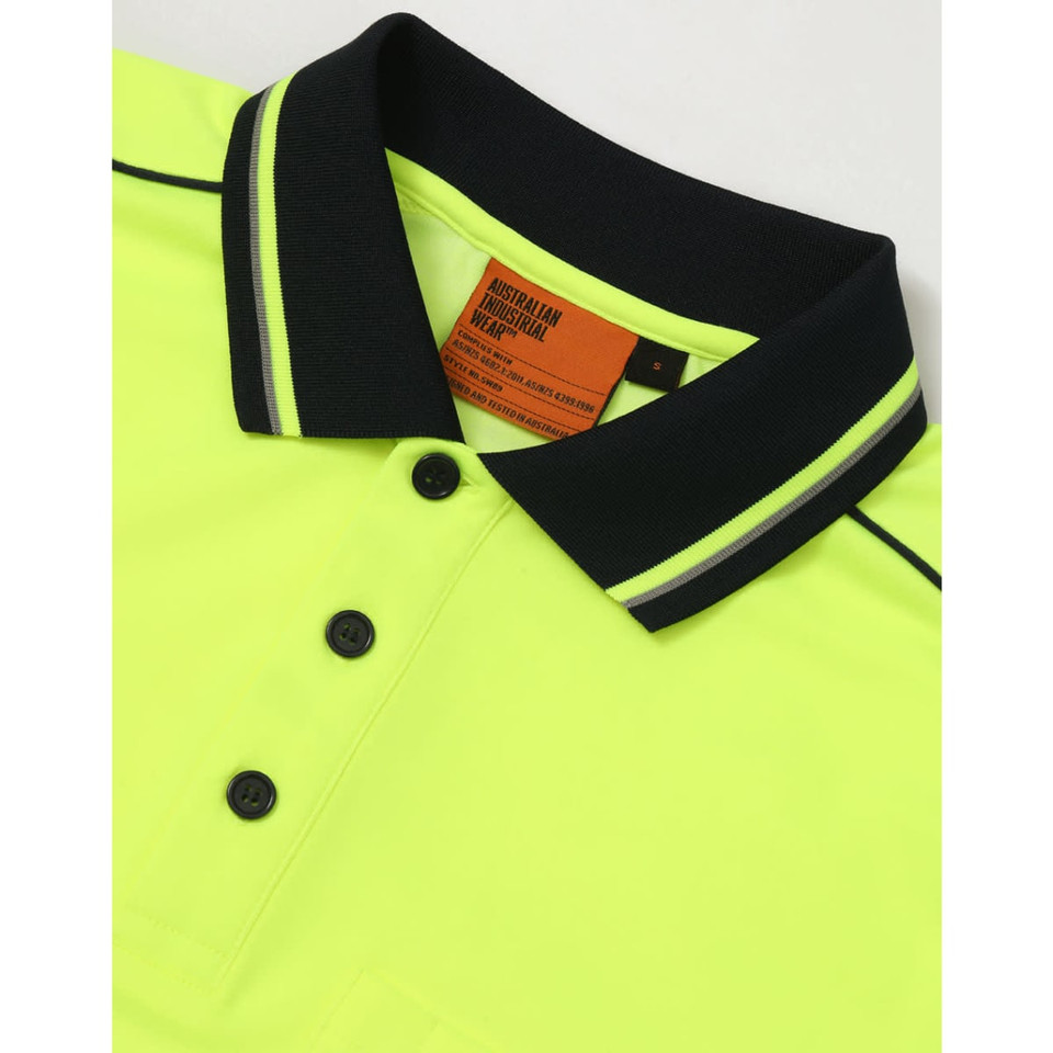 Hi-Vis Sustainable Cool-Breeze Truedry Safety S/S Polo