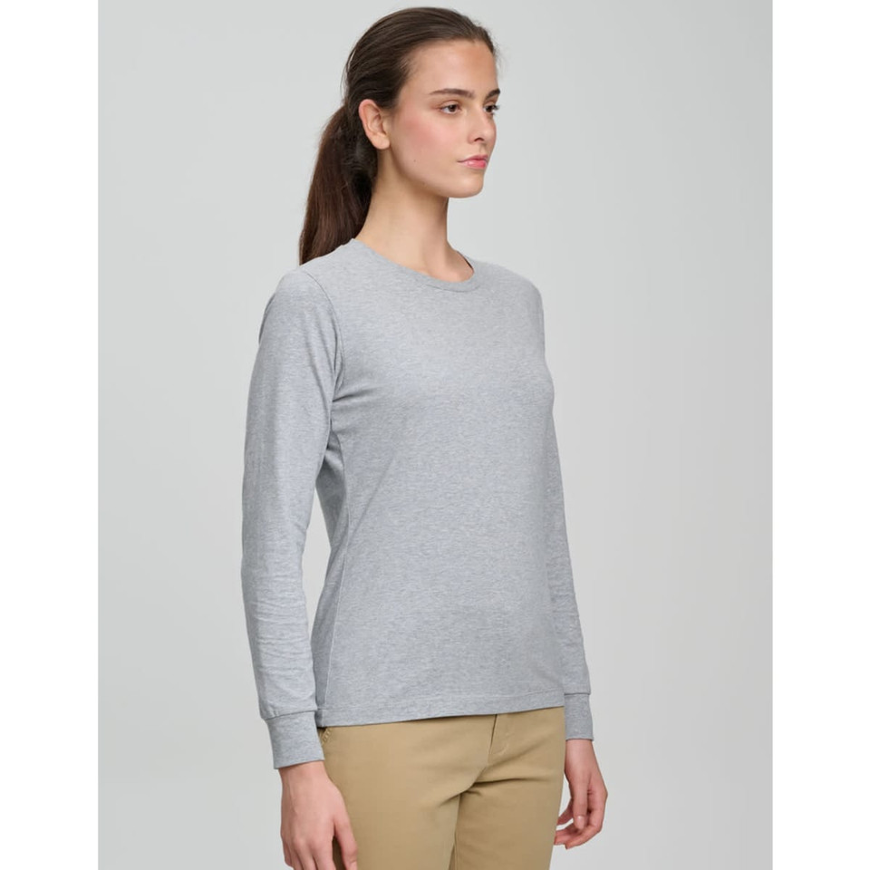 Ladies' Premium Cotton Face L/S Tee Shirt