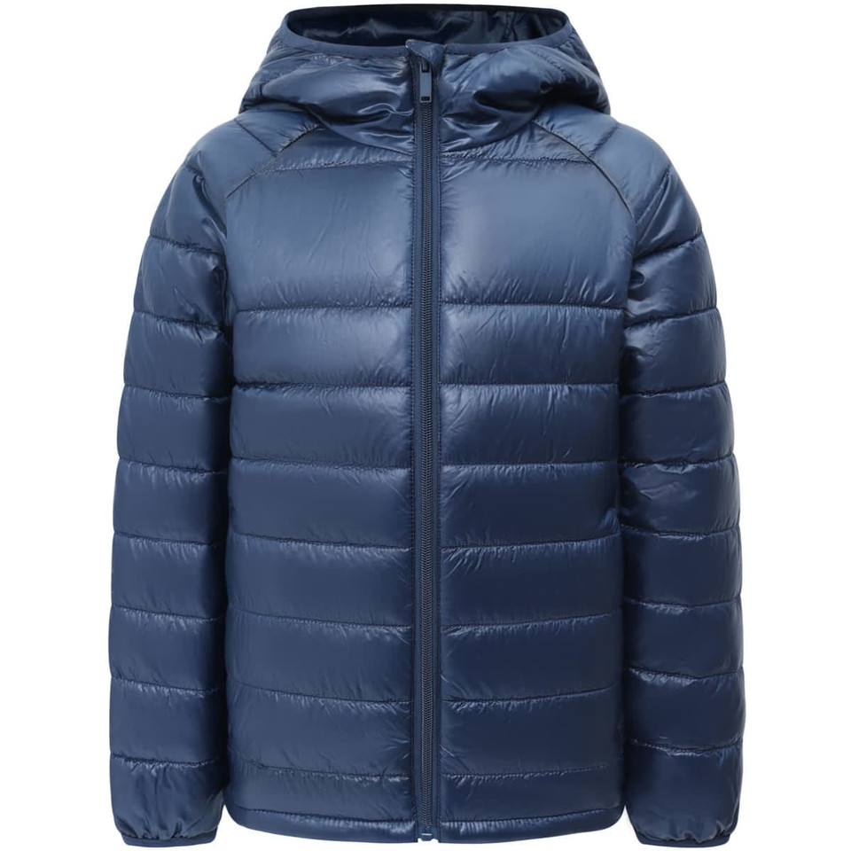 Kids' Sustainable Lightweight Hooded Puffer Jacket