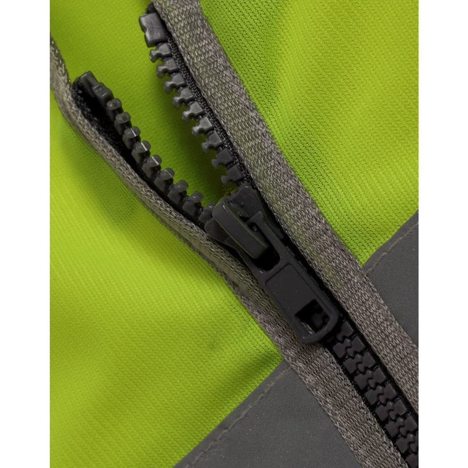 Hi Vis Safety Zip Vest With ID & Utility Pockets