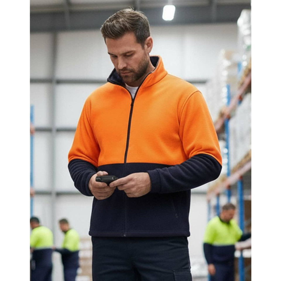 Hi-Vis Polar Fleece Full Zip Jacket