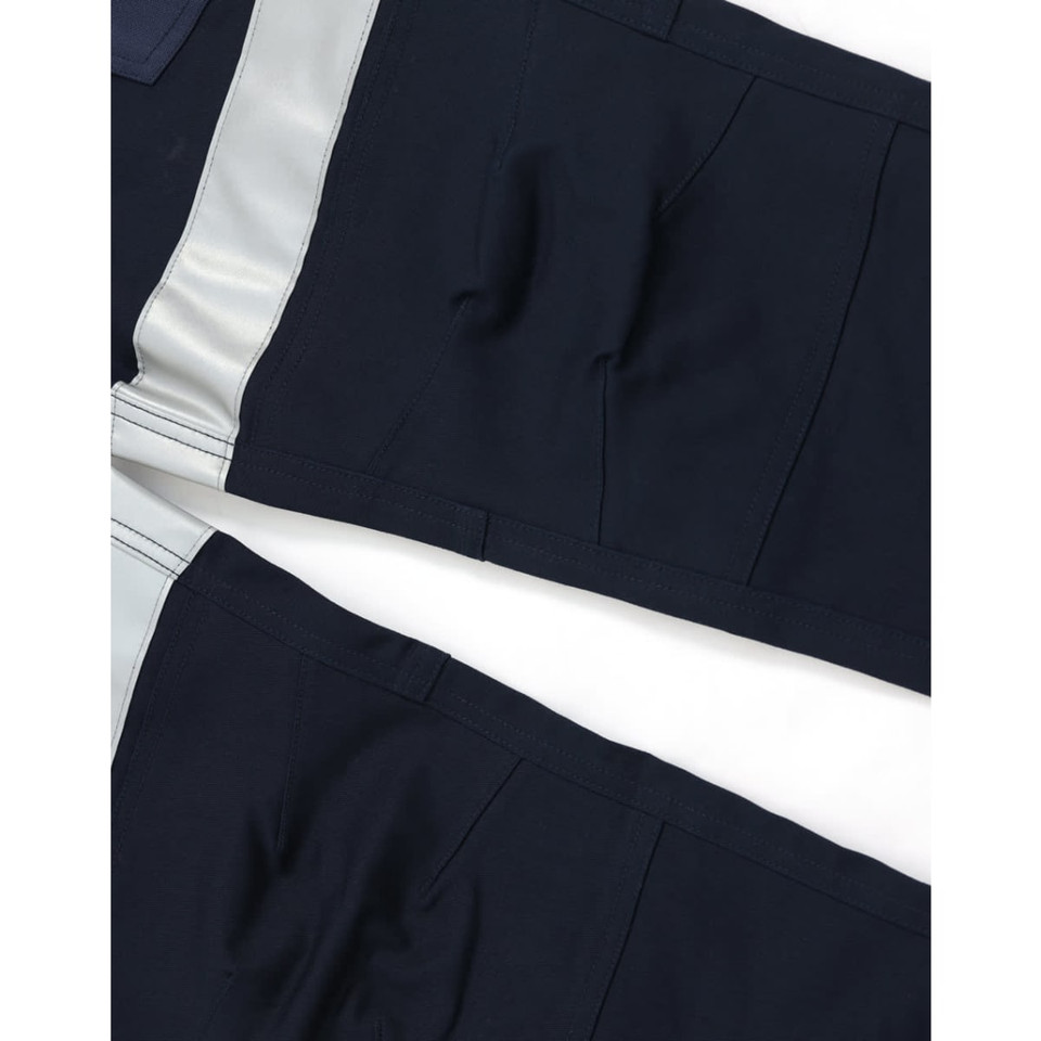 Cotton Stretch Drill Cuffed Work Pants With Tapes
