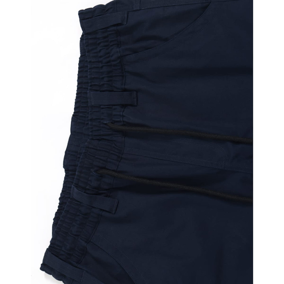Cotton Stretch Drill Cuffed Work Pants With Tapes