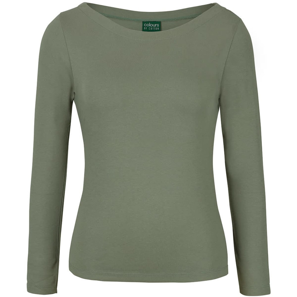 C of C Ladies L/S Boat Neck Tee