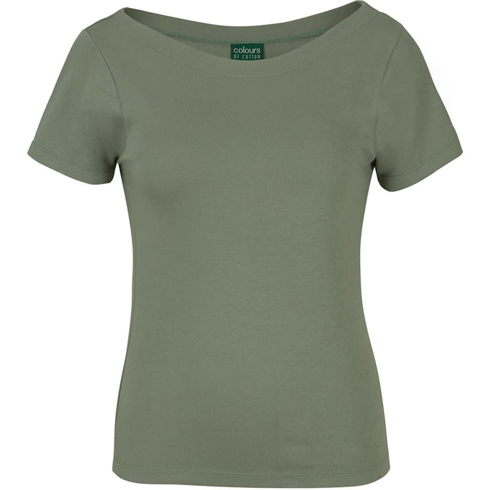 C of C Ladies S/S Boat Neck Tee
