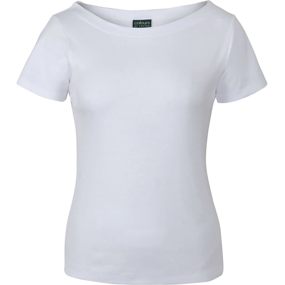 C of C Ladies S/S Boat Neck Tee