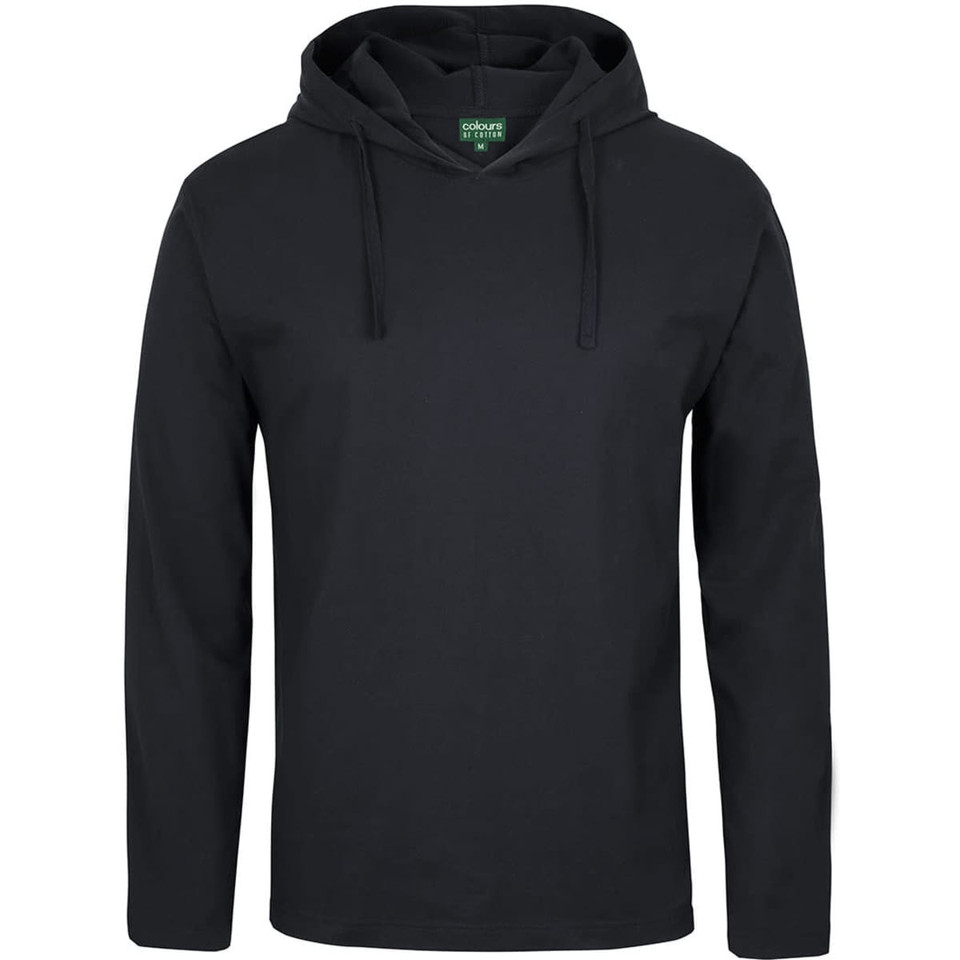 C of C L/S Hooded Tee Black