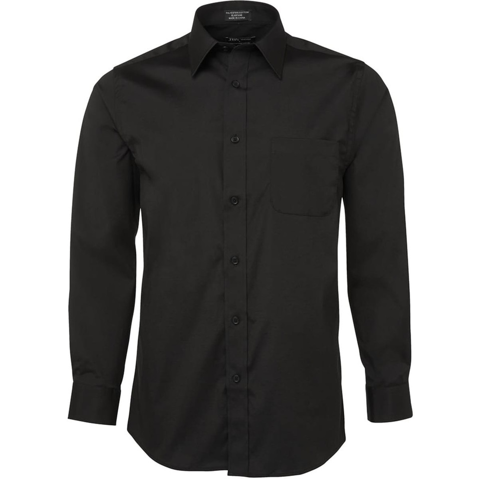 JB's Urban L/S Poplin Shirt Black